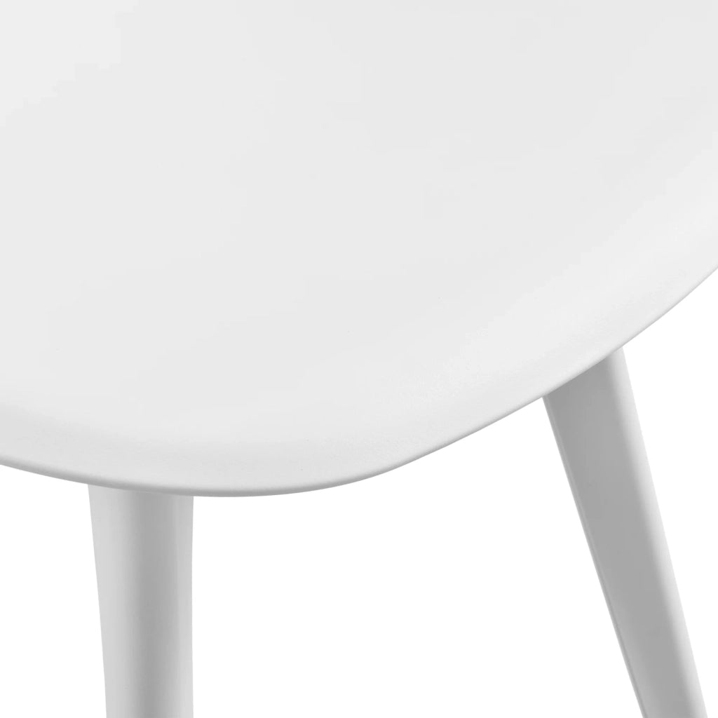 Set di 2 sedie da cucina e sala da pranzo 83 cm bianche 03_0003628