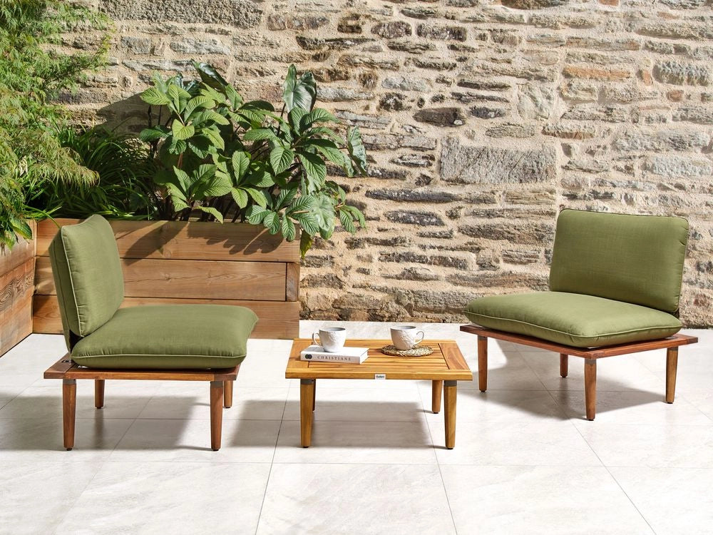 Set di copricuscini da giardino con schienale Verde oliva esterno balcone