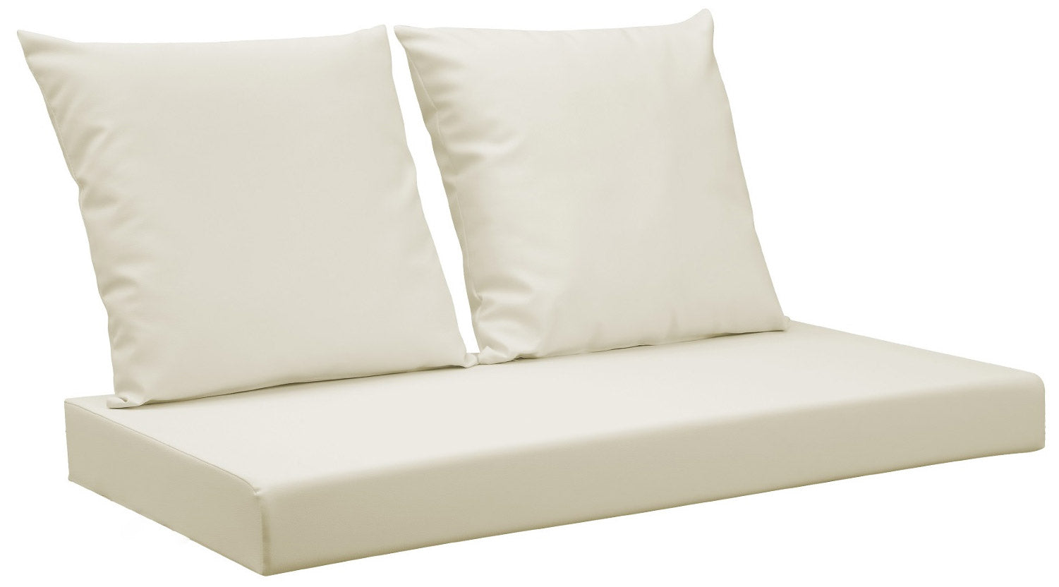 Cuscini per Pallet 120x80 cm Seduta e Schienale in Similpelle Mariotti Belem Beige