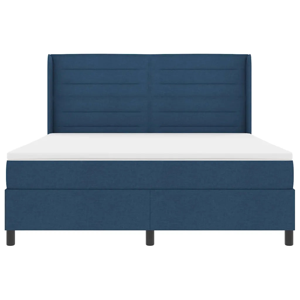 Letto a molle con materasso Blu 200 x 180 cm Tessuto 3341601