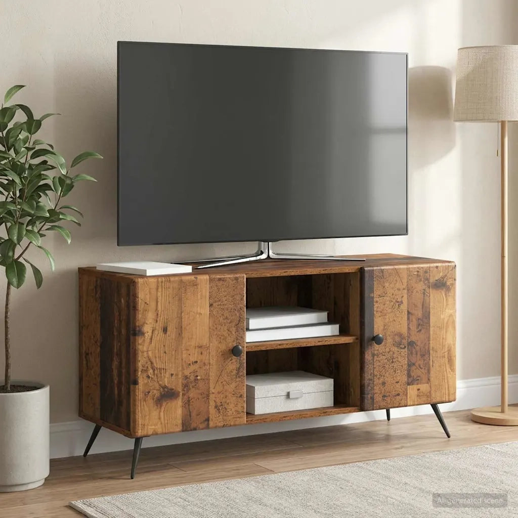 Mobile TV Legno antico 102 x 34,5 x 50 cm Legno ingegnerizzato 895623