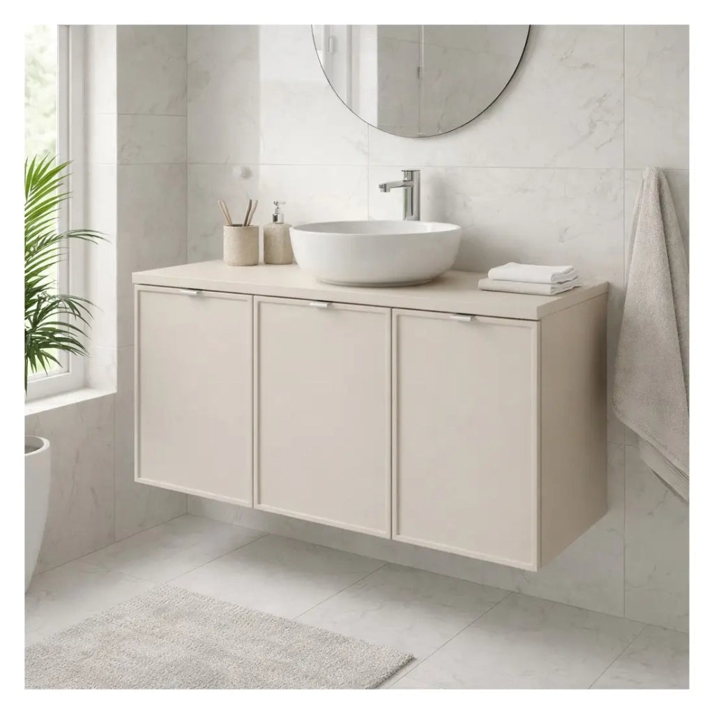 Set da bagno BRAZZA: mobile sottolavabo con cassetti 120cm + piano per lavabo