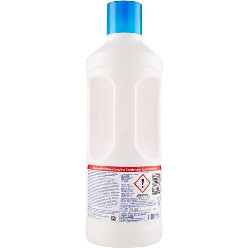 LYSOFORM LIQUIDO PER PAVIMENTI SET 12 PZ X 1,1 LT DISINFETTA E PULISCE PER SUPERICI DELICATE