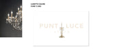 LUMETTO OPERA 1 LUCE CRISTALLO E FUME' ATTACCO E14 H.35CM