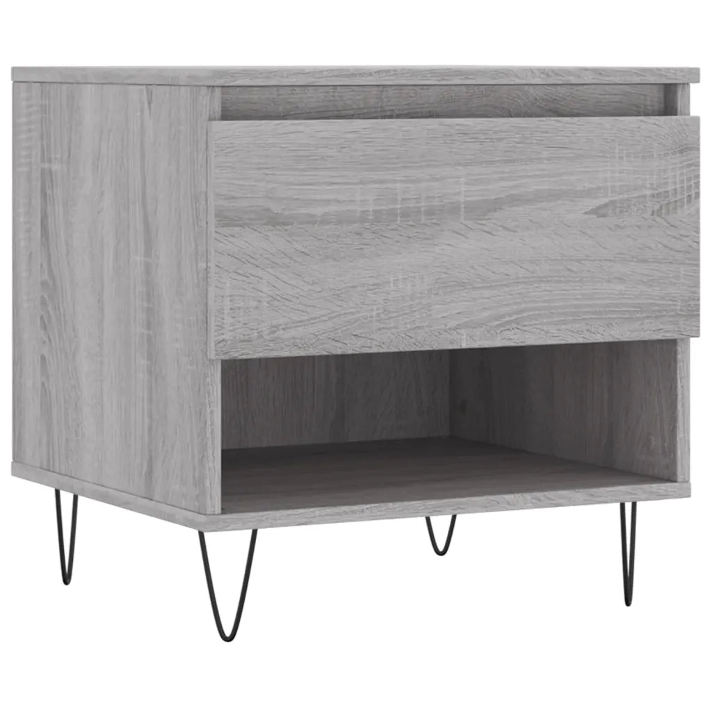 2 pz Tavolini salotto | Tavolino da caff¨¨ | Tavolino da Soggiorno Grigio Sonoma 50x46x50cm Legno Multistrato