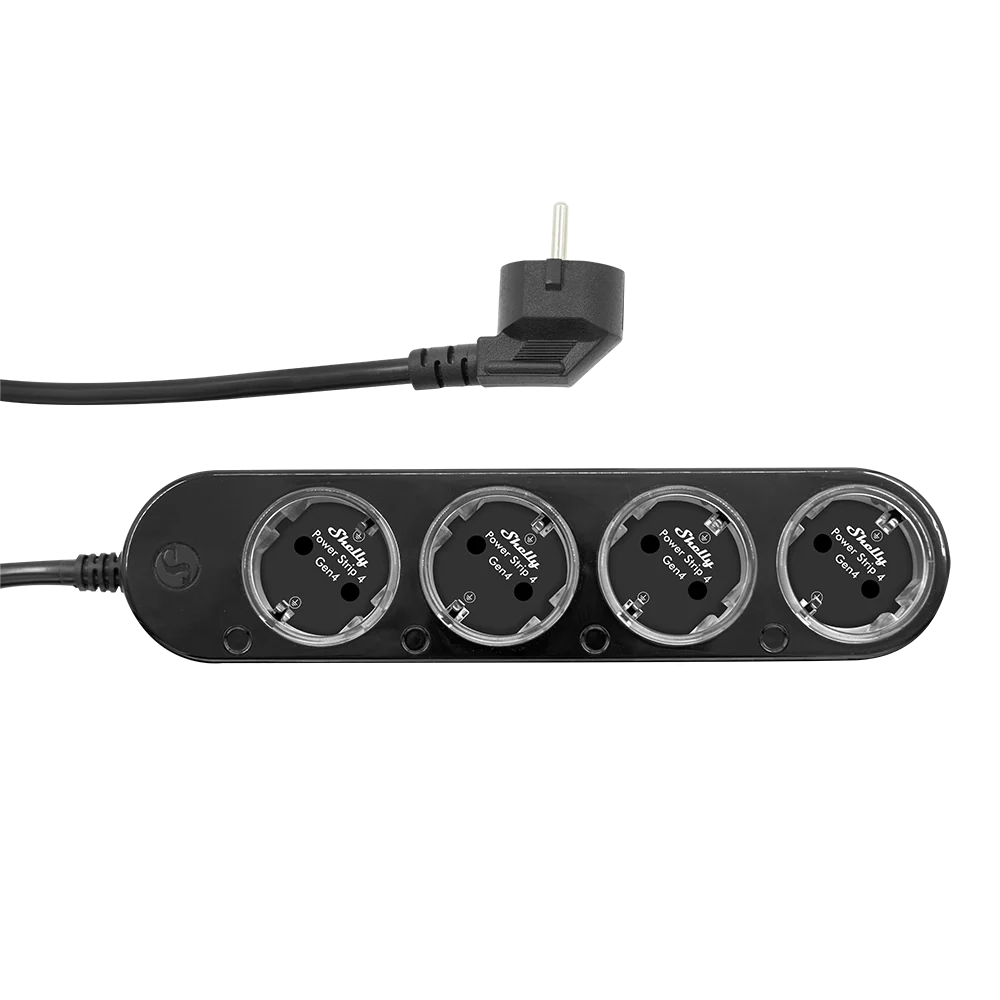 Shelly Power Strip 4 Gen4 Nero - Multipresa Smart Wi-Fi