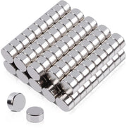 50 pezzi di magneti piccoli, magneti a forma rotonda 6x3mm, magneti forti mini, magneti neodymium, magneti per lavagne magnetiche, magneti rotondi forti, magneti per lavagna per accessori da ufficio e foto.