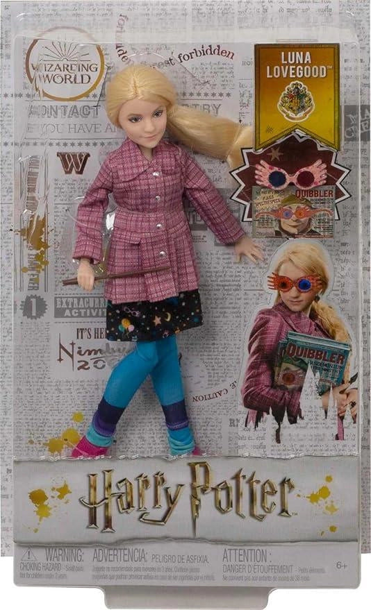 Harry Potter- Personaggio Articolato Luna Lovegood con Bacchetta ,Mattel,Età 6+