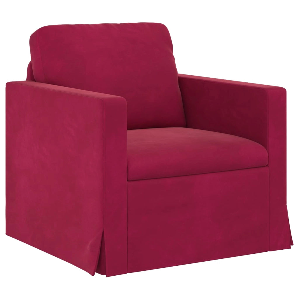 Set di divani 2 pcs Rosso Vino 198 x 78 x 80 cm Velluto