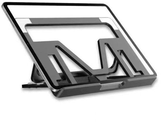 Stand per computer portatile universale, stand per raffreddamento computer portatile, stand per tablet pieghevole per scrivania - nero