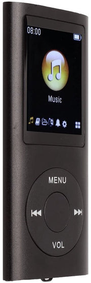 MP3 Player - Portatile - Lunga Durata Batteria - Nero - Supporta fino a 64 GB - Ideale per gli Amanti della Musica - Compatta e Leggera.