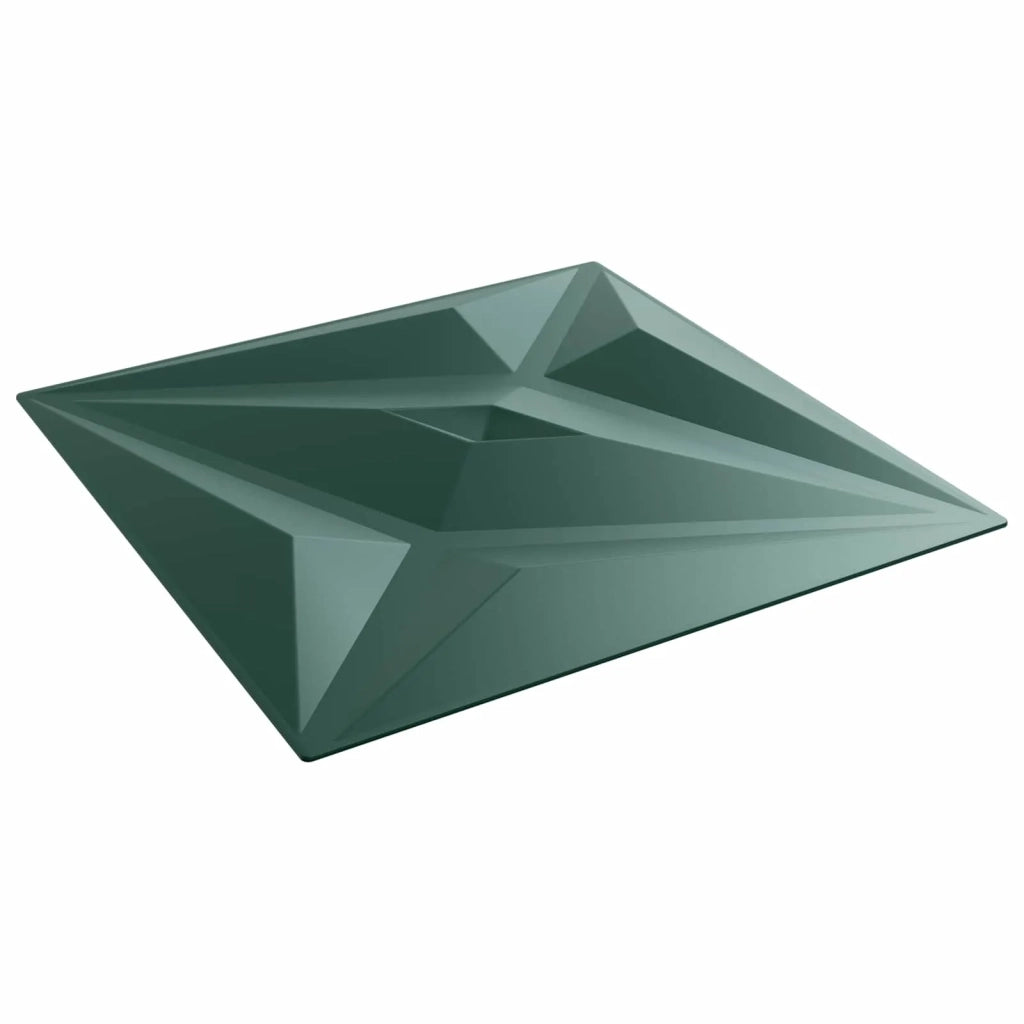 Pannelli da parete 48 pz 50 x 50 cm Verde Stella Schiuma XPS 42046080