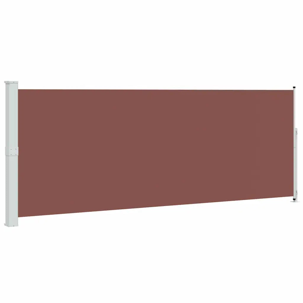 Tenda Laterale Retrattile per Patio-Tenda parasole per balcone 180x500 cm Marrone