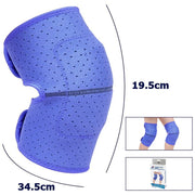 Trade Shop - Coppia Ginocchiere Fascia Tutore Anallergica Lavabile Per Bambini Colore Blu S -