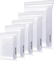 Set di sacchetti trasparenti resistenti alle scalfitture - sacchetti di plastica trasparente con cerniera - sacchetti di congelazione piccoli e grandi - codice prodotto: 500x