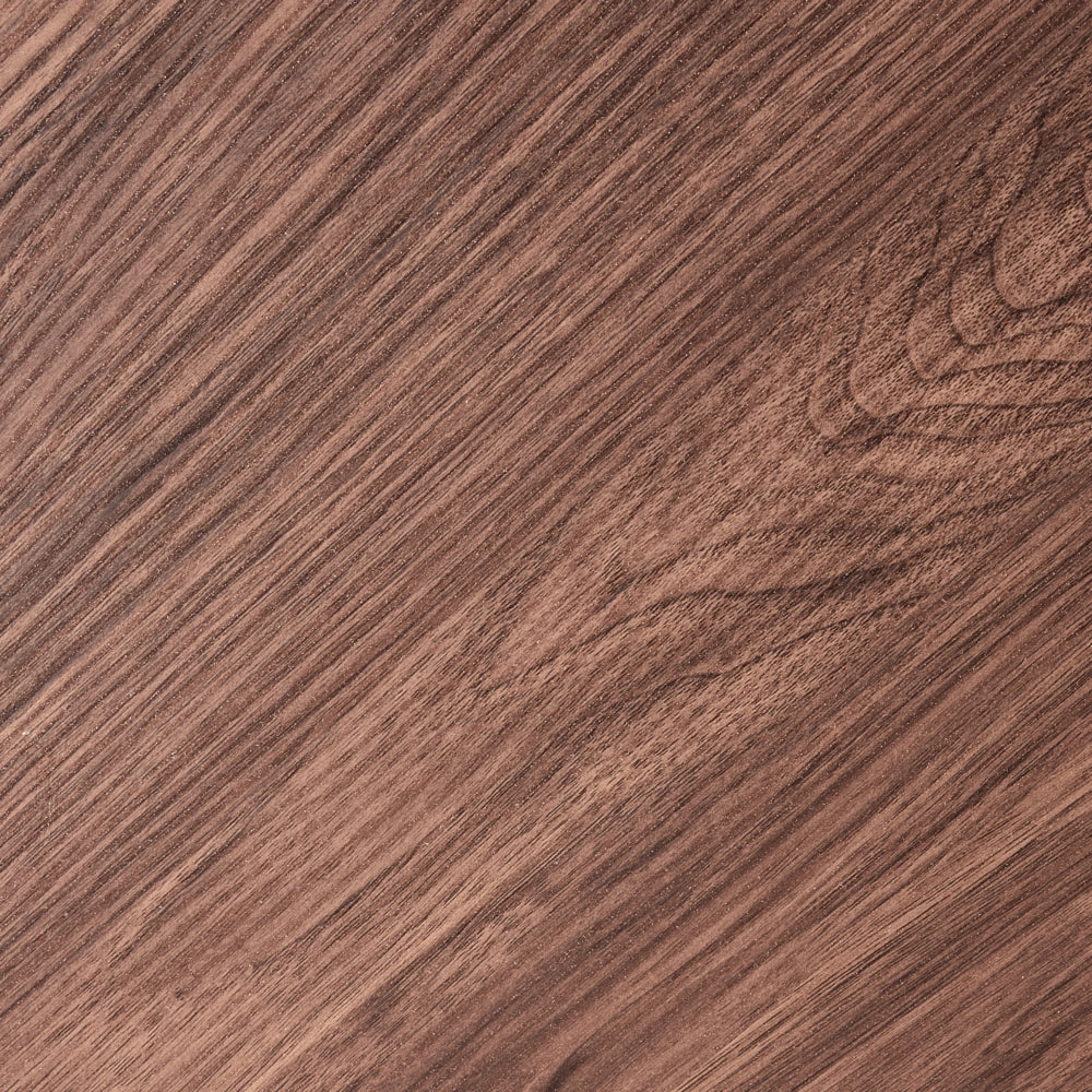 Tavolino da caffè con piano in MDF impiallacciato marrone scuro 130 x 52 cm Design moderno per soggiorno