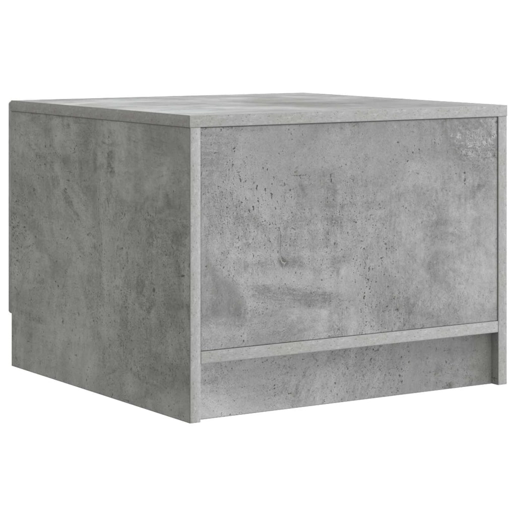 Tavolino da salotto con cassetto Grigio Cemento 49 x 50 x 37 cm 895888