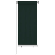 Tenda a Rullo per Esterni 60x140 cm Verde Scuro HDPE