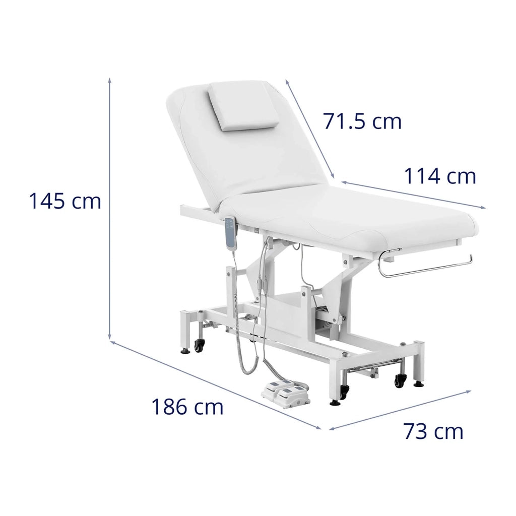 Lettino da massaggio elettrico professionale lettino da massaggio lettino per trattamenti di fisioterapia 2 motori bianco 200 kg 14_0007750