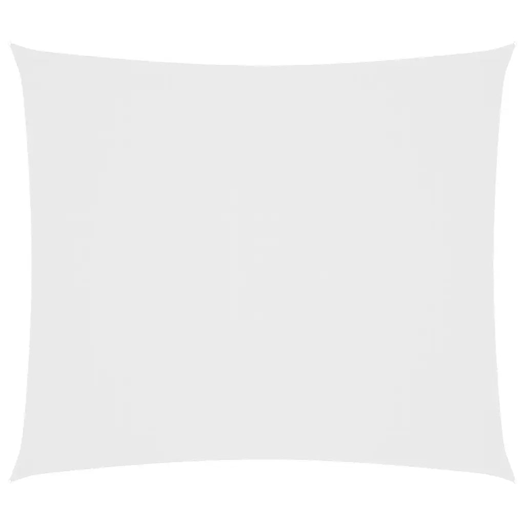 Parasole a Vela in Tessuto Oxford Rettangolare 2x2,5m Bianco