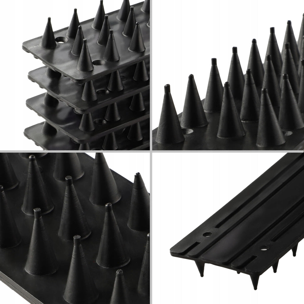 KADAX Punte anti-uccelli in acciaio inossidabile e plastica, alte 50 cm, sicure.