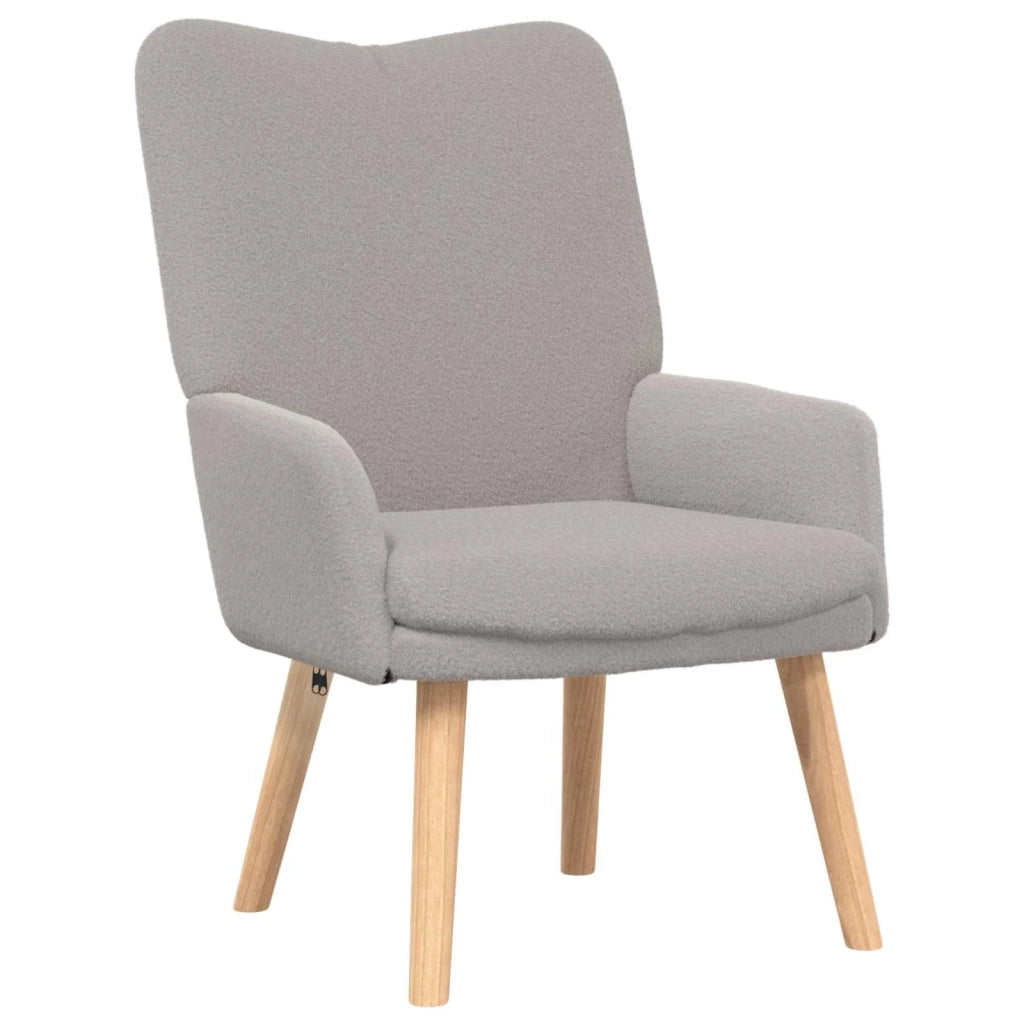 Poltrona-Divano Sedia-Poltroncina Grigio chiaro 63 x 67 x 94 cm