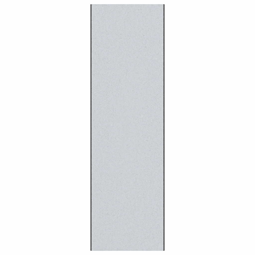 Zerbino d'ingresso rettangolare moderno per interni 120 x 400 cm design elegante fondo antiscivolo poliammide grigio 02_0057978