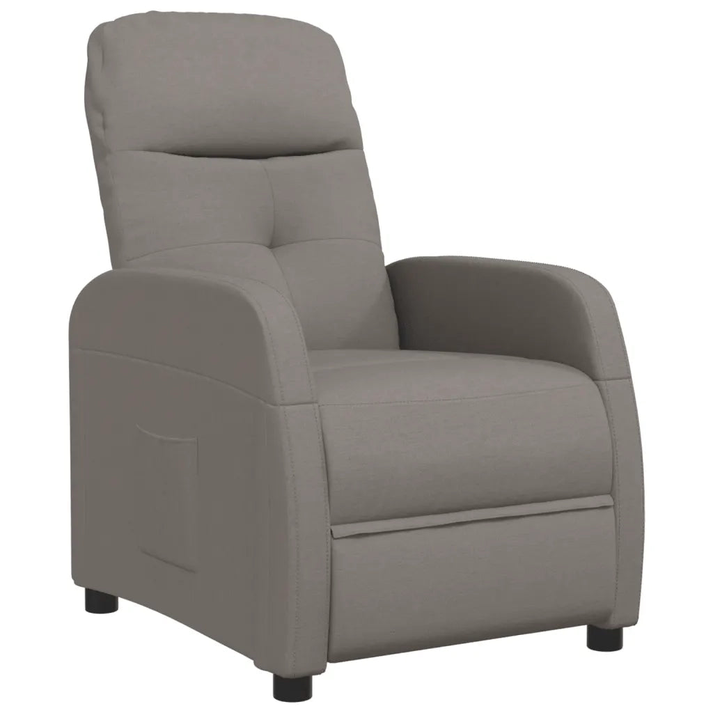 Poltrona Reclinabile Grigio Talpa in Tessuto cod mxl 7005