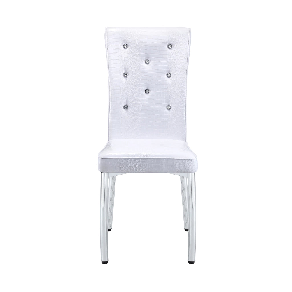 Sedie da Pranzo Retr¨° Imbottite in Similpelle con Gambe in Metallo ¨C MINIMAL ¨C Set 2 Pezzi, Nero