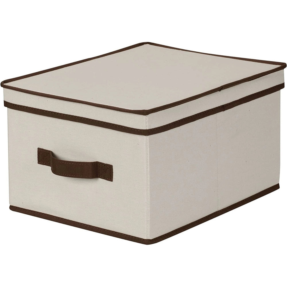 Trade Shop - Box Scatola Salvaspazio Armadio Contenitore Porta Oggetti Organizer 41x35x20 Cm -