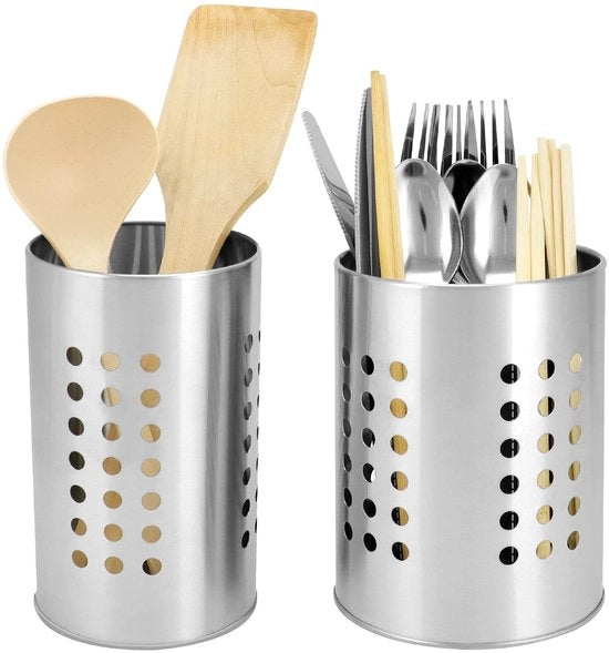 Organizzatore Cucina - 2 Pezzi - Misura 16,5 x 10 cm / 15 x 12 cm - Fessura di Ventilazione Igiene - Resistente e Solido