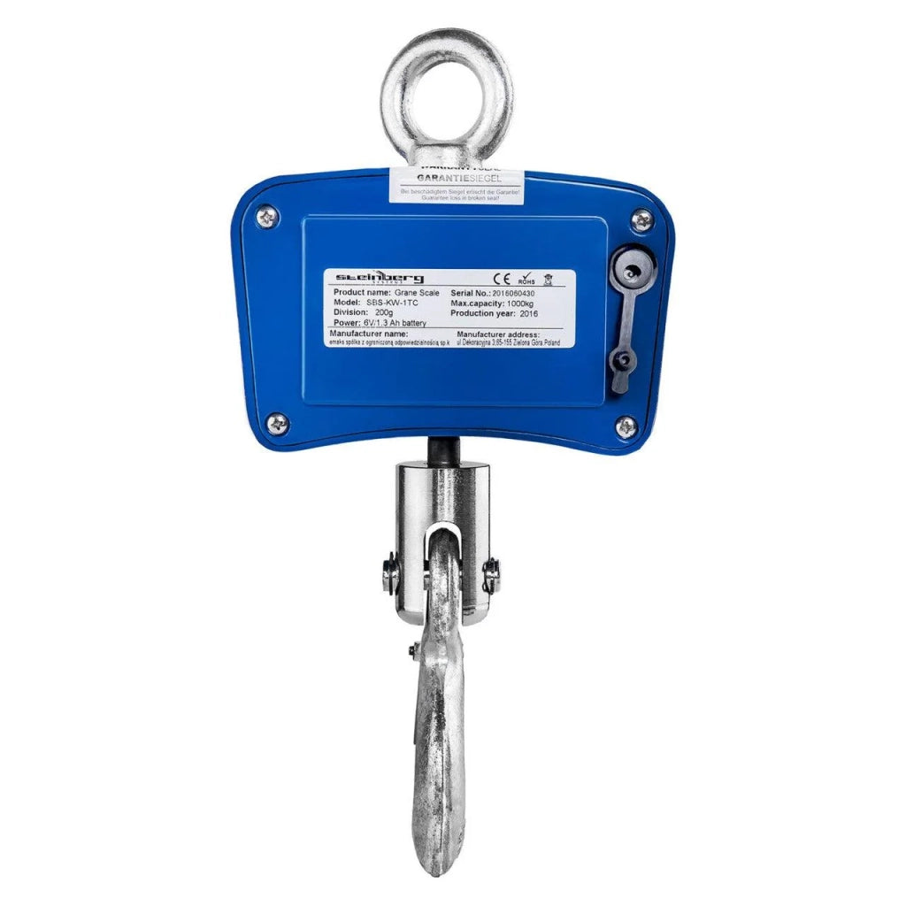Bilancia a gancio - 1.000 kg / 0.2 kg - Schermo LCD con retroilluminazione 14_0000119