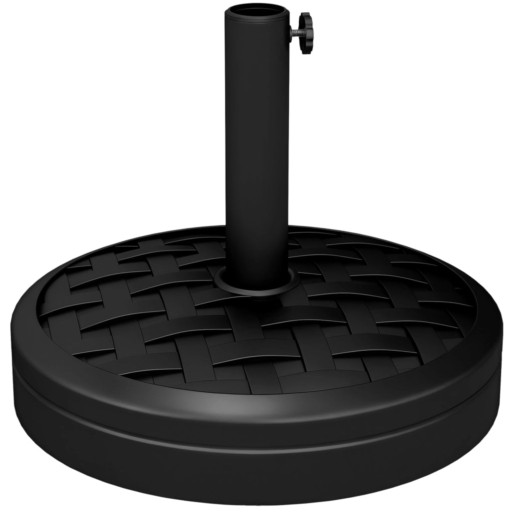 Sostegno per Ombrellone in Cemento 18 kg ¨C Zephmum ¨C Nero 32/38/48mm