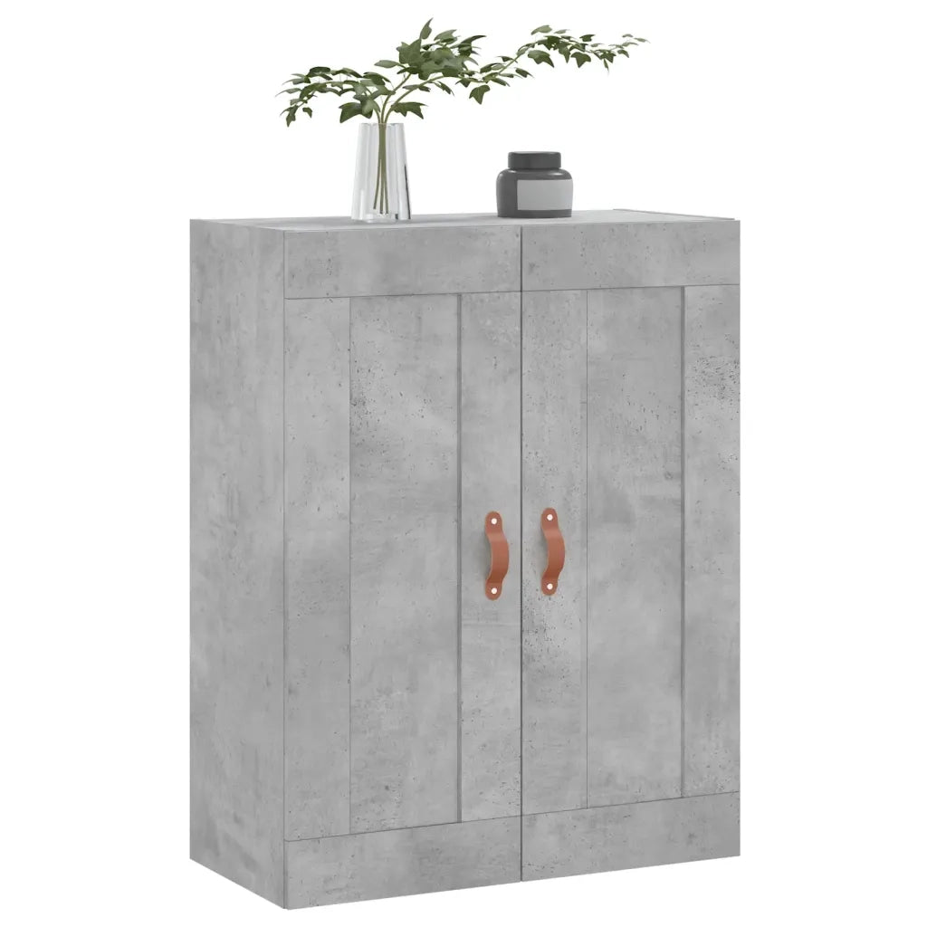 Mobile a Parete Grigio Cemento 69,5x34x90 cm Legno Multistrato 830360