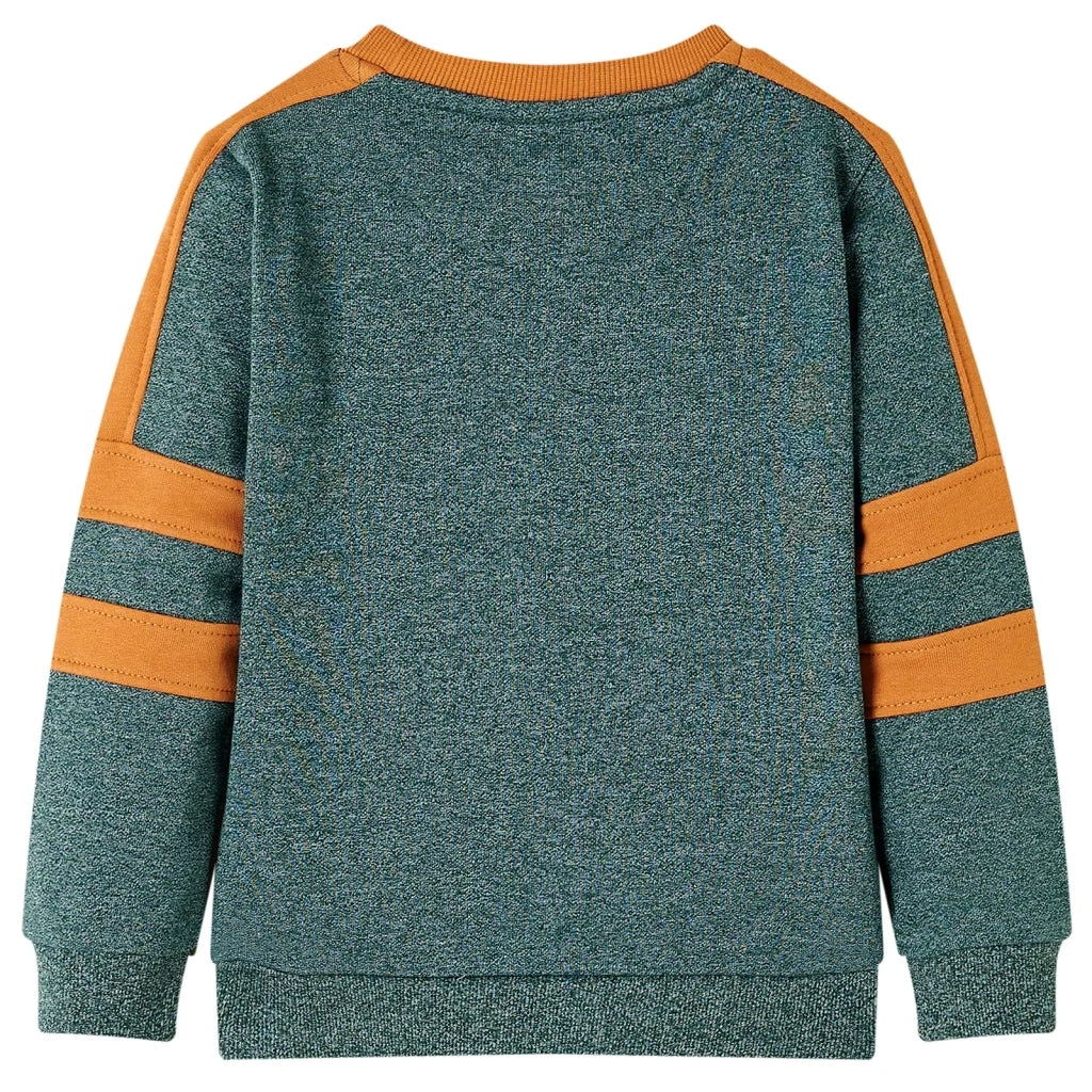 Felpa da Bambino Verde Scuro MÃ©lange 92