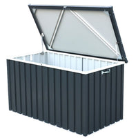 Baule Porta Attrezzi da Esterno 585 Litri in Acciaio Zincato Antracite