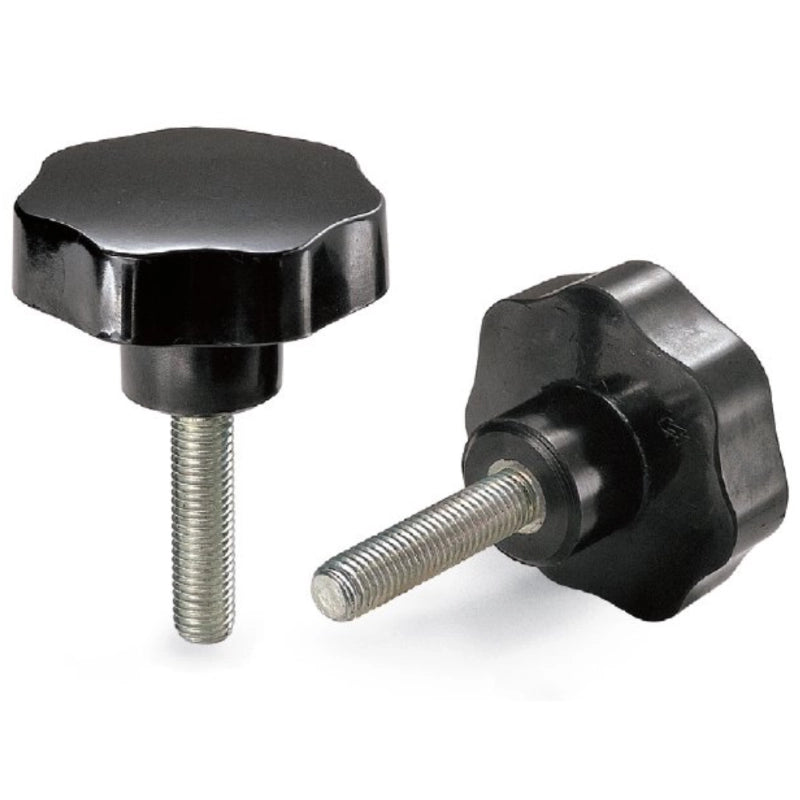 VOLANTINO CON PERNO FILETTATO Ø 30 mm - perno M. 6 - 50 pezzi