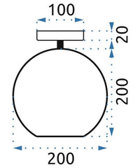 Lampada Pensile Di Vetro Rispecchiato Con Cristalli APP599-1C