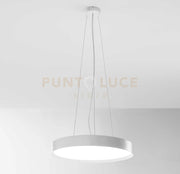 AVA S/P - LAMPADARIO A SOSPENSIONE BIANCO A LED 3000-4000K 6300-6600LM 60W+10W DOPPIA EMISSIONE DIMMERABILE D.60CM