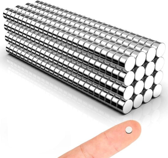 300 pezzi di forti magneti 4x2mm, magneti di neodimio extra forti, piccoli magneti per lavagne magnetiche, magneti forti rotondi, magneti forti per frigorifero, lavagna bianca, bacheca, ufficio