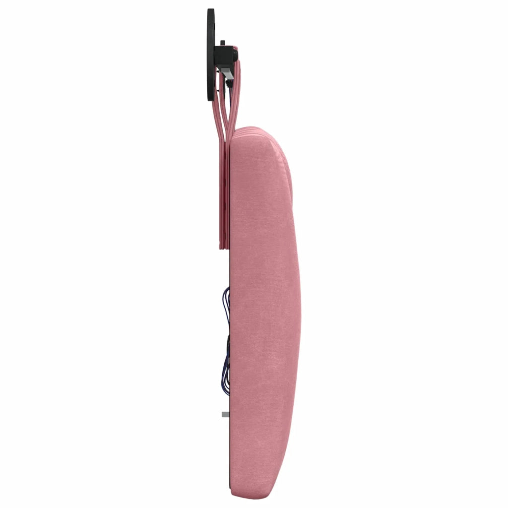 Testiera sospesa Con luce LED Rosa Velluto