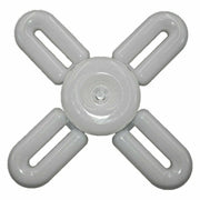 Trade Shop - Lampada Lampadario Deformabile Lampadina Led 60w 6500k 4 Vie Bianca E27 Ccl-4+1 -