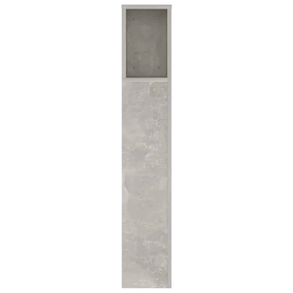 Testiera con Scomparti Grigio Cemento 140x18,5x104,5 cm 811929