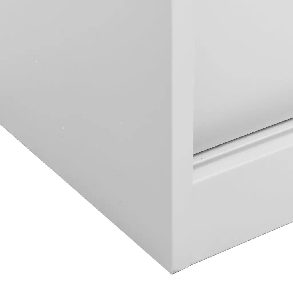 Armadio Ufficio Anta Scorrevole GrigioChiaro 90x40x90cm Acciaio 335951