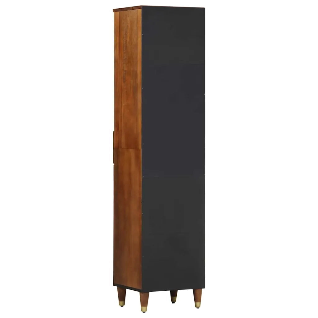 Credenza con Cassetto-Buffet-Armadio da cucina marrone ambrato 38 x 33 x 160 cm