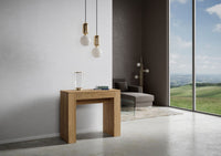 Consolle Allungabile 90-302x42x77 cm in Nobilitato Marrone