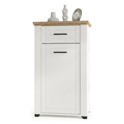Rogeno, Mobile da Ingresso un Cassetto, 60.5x41x105h cm Bianco Opaco