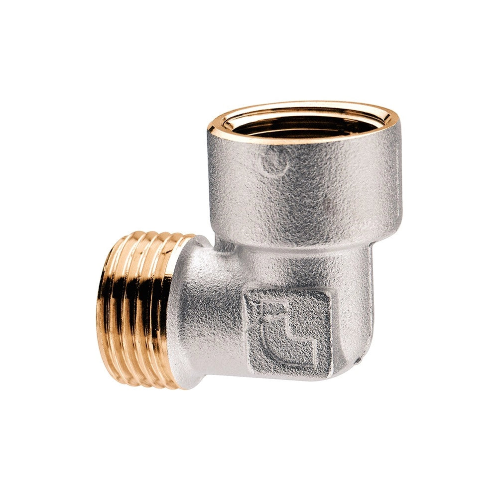 Gomito a compressione per tubo rame MF1/2"