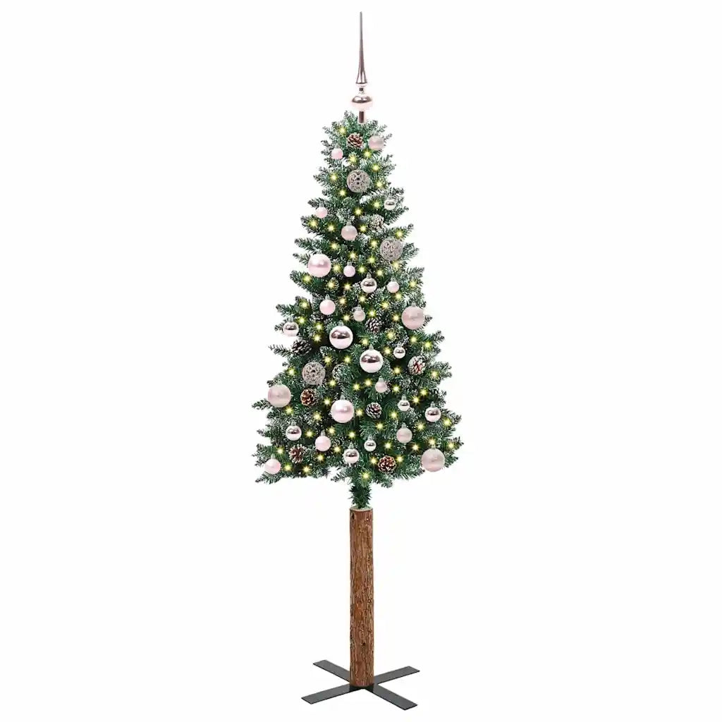 Albero di Natale snodato con 150 LED con supporto Verde 150 cm