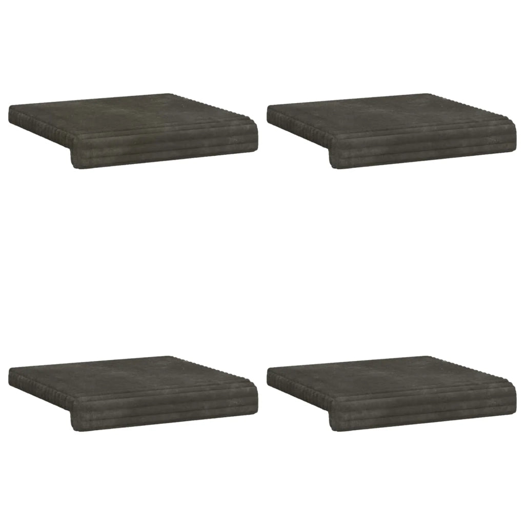 Cuscino per panchina 4 pcs Corduroy Morbido Antracite 42043145